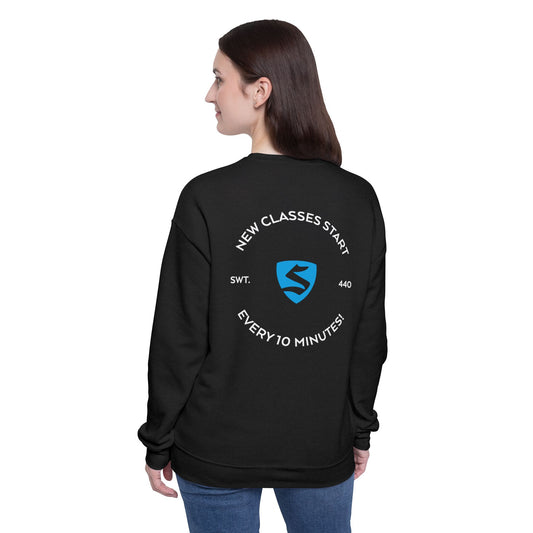 Unisex Black SWEAT440 Drop Shoulder Sweatshirt