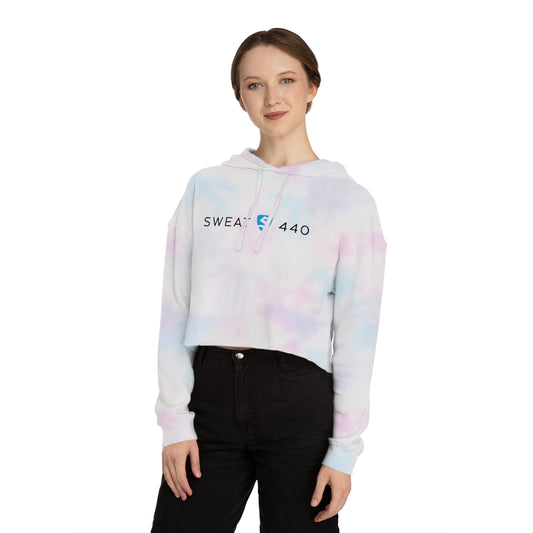 Women's Tie-Dyed Cropped Hooded Sweatshirt - SWEAT440